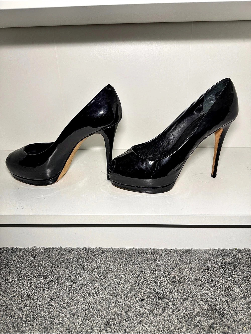 Giuseppe Zanotti Black Platform Heels
